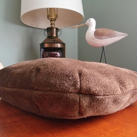 Vintage Ruth Saltz Brown Suede Evening Clutch Purse - Picture 7 of 12